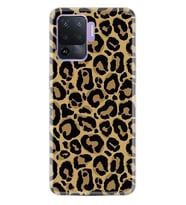 Kılıfland Oppo Reno 5 Lite Kılıf Silikon Resimli Kapak Leopar Patterny Stok 877