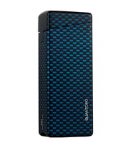 Quantoro Tek Torch Pürmüz Mavi Karbon Desenli Metal Puro Çakmağı - TRZ1060