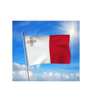Malta Bayrağı Premium Raşel Kumaş 100x150 cm