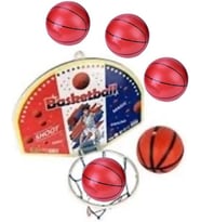 4 Top ile Oyuncak Basketbol Potası 36cm BüyükBoy Çocuklara Özel Duvara Kapıya Heryere Asılır