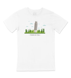 Pisa Kulesi Tişört