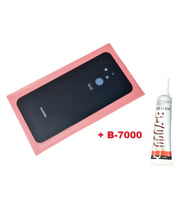 Tkgz Huawei Uyumlu MATE 20 Lite Arka Kapak ( LENSLİ CAM ) (B-7000) SİYAH