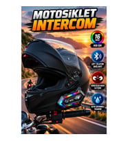 Motosiklet Intercom – 16 Mod RGB Işık ve Çift Telefon Bluetooth Bağlantısı