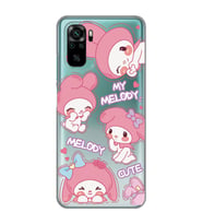 Redmi Note 10/Note 10S Uyumlu Melody Kuromi Desenli Şeffaf Telefon Kılıfı