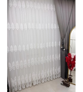 NİVEMESHOME HARE 1/3 PİLELİ TÜL PERDE APM