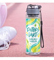 BK Gift Detoks Tasarımlı Süzgeç Hazneli Suluk 800 ml -10, BPA İçermeyen Detoks Matara