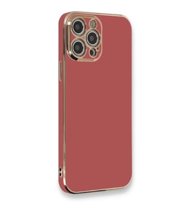 Newface Apple iPhone 12 Pro Kılıf Volet Silikon - Kırmızı