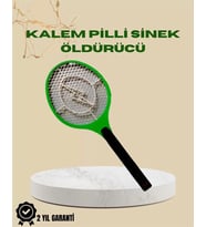 Yüksek Gerilimli Elektronik Sinek Öldürücü – Pil İle Çalışan, Güvenlik Izgaralı