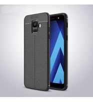 Samsung Galaxy A6 2018 Uyumlu Kılıf Zore Niss Silikon Kapak (Siyah)