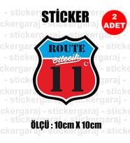 11 bilecik memleket rota gidiş etiket sticker çıkartma - 2 adet - motosiklet araba otomobil kamyon kamyonet cam uyumlu