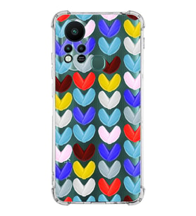 PrintiFy İnfinix Hot 11s Uyumlu Water Color 1 Baskılı Şeffaf Köşe Korumalı Antişok Kılıf