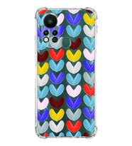 PrintiFy İnfinix Hot 11s Uyumlu Water Color 1 Baskılı Şeffaf Köşe Korumalı Antişok Kılıf