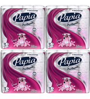 Papia Tuvalet Kağıdı (3 Katlı) 128 Li Pk (4PK*32) Egzotik Parfümlü
