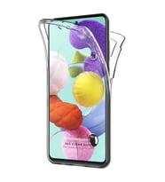 Samsung Galaxy A51 360 Kılıf Şeffaf Ön Arka Silikon
