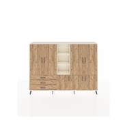 Arges Dolap 11 Raflı 3 Çekmeceli 7 Kapaklı 220x30x163 Aytaşı-Çam
