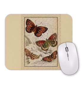 Vintage Kelebek Tasarım Mouse Pad.jpg