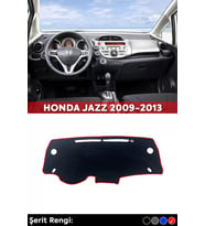 Honda Jazz 2009-2013 3d Torpido Koruma Kılıfı - Ön Göğüs Kaplama - Kırmızı Şerit
