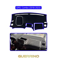 OPEL Combo 18+ (2018-2023)TORPİDO KORUMA HALISI MAVİ KENAR