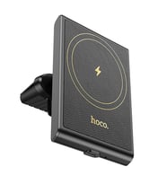Hoco HW19 Klima Havalandırma Bölmesi Wireless Kablosuz Hızlı Şarj Araç Telefon Tutucu (Siyah)