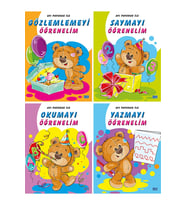 AYI POFUDUK İLE GÖZLEMLEMEYİ, SAYMAYI, OKUMAYI VE YAZMAYI ÖĞRENELİM SETİ (4 KİTAP)