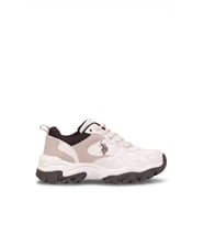 U.S. Polo Assn. 102695902 6F Tracky Kadın 6PR Klasik Sneaker Bej - Kahverengi