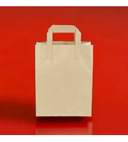 Kraft Kağıt Çanta Düz Saplı 22x28x10 cm 250 Adetli