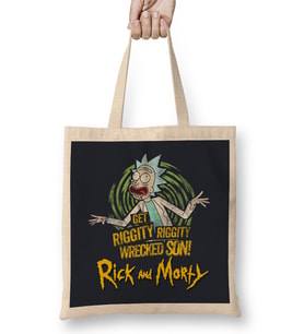 Rick And Morty 06 Bez Çanta Uzun Saplı