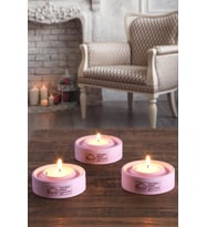 Holder  3'Lü Set Mumluk  Tea Light Mumluk Seti  Dekoratif Şamdan Mumluk (Beyaz)