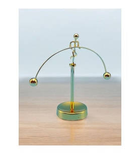 Altın Renk Fizik Denge Oyunu Denge Balans Masa Üstü Dekoratif Adam 17,5 X 11,5 Cm
