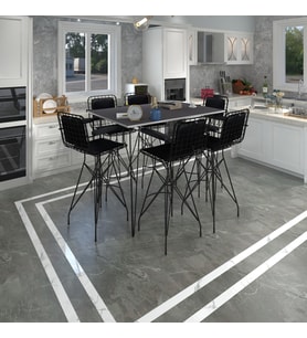 Knsz masa sandalye takımı hem105zengin grisyh 130*090 6 sandalye syhsyh kolçaklı sırt minderli