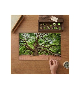 Yaşlı Ağaç Tasarımı 240 parça Ahşap Puzzle Ahşap Kutuda MP04721