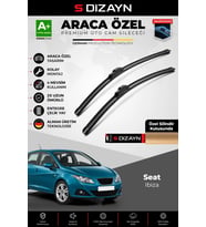S-Dizayn Seat Ibiza Ön Cam Silecek Seti 2008-2012 Premium Araca Özel 60-40 Cm A+ Kalite