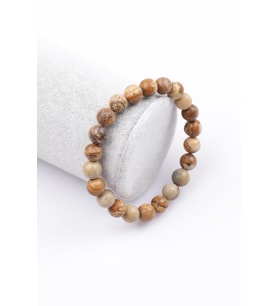 Picture Jasper Doğal Taş Bileklik 8 mm Küre Kesim