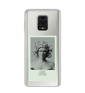 Redmi Note 9 Pro / 9s Uyumlu Medusa Tasarımlı Şeffaf Telefon Kılıfı