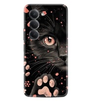 Xiaomi Redmi 15 Kılıf Boutique Baskılı Resimli Kara Kedi Pcode -085