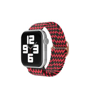 Apple Watch 38mm Kordon - Zigzag Kırmızı-siyah