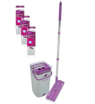 Wondero Flat Temizlik Seti + 3 Adet Yedek Mop Avantaj Paketi