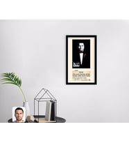BK Gift Kişiye Özel Godfather Baba Tasarımlı Dekoratif Ahşap Siyah Çerçeveli Tablo-5