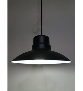 RİOLİGHT RETRO,RUSTİK,MODERN MUTFAK,CAFE,BAR ÜSTÜ İÇİN TEKLİ METAL SARKIT AVİZE  ÇAP:30CM (Siyah)