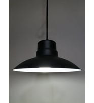 RİOLİGHT RETRO,RUSTİK,MODERN MUTFAK,CAFE,BAR ÜSTÜ İÇİN TEKLİ METAL SARKIT AVİZE  ÇAP:30CM (Siyah)