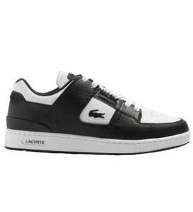 Lacoste Court Cage Leather Mens Sneaker Hakiki Deri Erkek Günlük Spor Ayakkabı Siyah