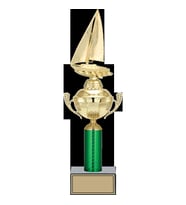 ODAK KUPA - Figürlü Kupalar - Yelken Figürlü Kupalar FG-050 B - 42 cm