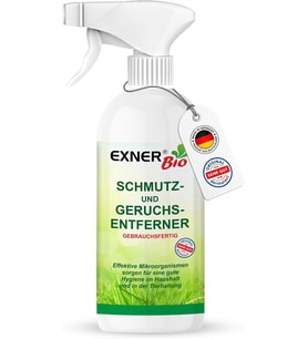 giderici ve leke çıkarıcı – Leke ve kokulara karşı mikroorganizmalar ile – evcil hayvanlar, ev hayvanları ve arabanız için, %100 doğal ve nazik – 500 ml sprey şişesi