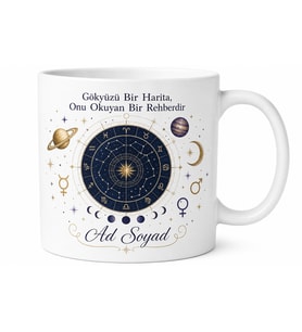 Astroloji Uzmanı Yıldız Haritası Burç Yorumu Gezegen Dizilimi Kupa Bardak Hediye