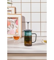 Valentina Borosilikat Cam French Press 350 ml Green (ALTIN-TABA)