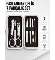 Paslanmaz Çelik Kişisel Bakım Seti – 7 Parça