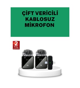 Yaka Kablosuz Mikrofon, Canlı Yayın ve Video Çekimleri İçin Mükemmel Ses