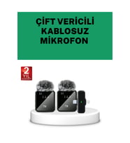 Yaka Kablosuz Mikrofon, Canlı Yayın ve Video Çekimleri İçin Mükemmel Ses