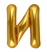 Harf Folyo Balon 80 Cm Gold N