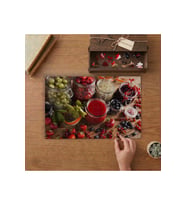 Meyve Reçelleri - Taze Meyveler Tasarımı 240 parça Ahşap Puzzle Ahşap Kutuda MP06765
